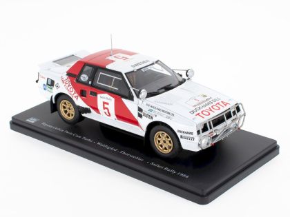 Метален автомобил Toyota Celica Twin Cam Turbo - Waldegård Thorszelius Safari Rally 1984 Hachette 051