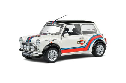 Метална кола Mini Cooper Sport Martini Evocation White 1998 SOLIDO 1:18 - 1800610