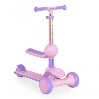 Сгъваема тротинетка със седалка Byox Evo Pink