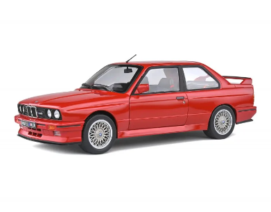 Метален автомобил BMW E30 M3 RED 1986 SOLIDO 1:18 - 1801502