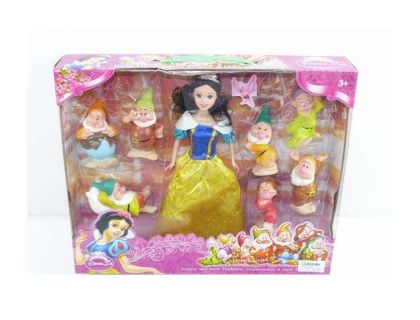 Комплект кукла Снежанка и седемте джуджета 9150