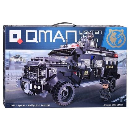Конструктор Брониран камион SWAT Mine City Qman Q11020