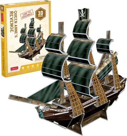 Пъзел 3D Миниатюра на кораб Queen Ann's CubicFun S3031h 