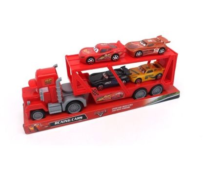 Камион с ремарке Мак Колите Cars с 4 колички
