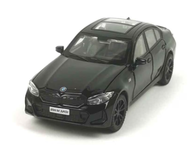 Метална кола BMW M320 със звук 1:32 черен