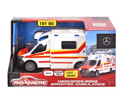 Линейка със звук и светлина Mercedes-Benz Sprinter Majorette 213712001038