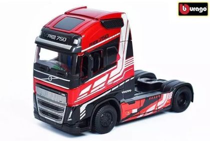 Метален камион Volvo FH16 Globetrotter 750 XXL red Bburago 1/43 