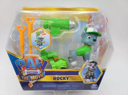 Paw Patrol Екшън фигурка куче с бойно снаряжение Rocky
