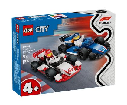 Конструктор LEGO City 60464 Състезателни коли F1 Williams Racing и Haas F1