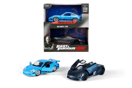 Метални автомобили Fast&Furious Porsche 911 GT3 RS и McLaren 720S 1:32 Jada Toys 253202012