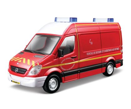 Металeн микробус Mercedes-Benz Sprinter Fire Emergency 1:50 Bburago 