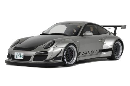 Умален модел Porsche 911 RWB Abu Dhabi Silver 2024 GT SPIRIT GT483 - 1:18