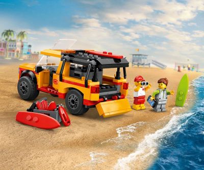 Конструктор LEGO City 60453 Пикап за спасители на плажа