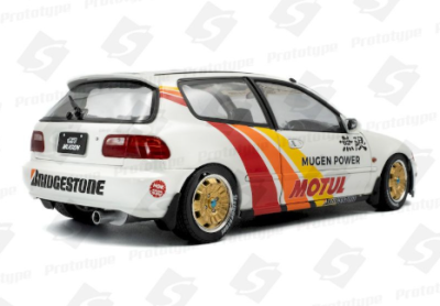 Метален автомобил Honda Civic Works Mugen Racing 1992 SOLIDO 1:18 - 1810303