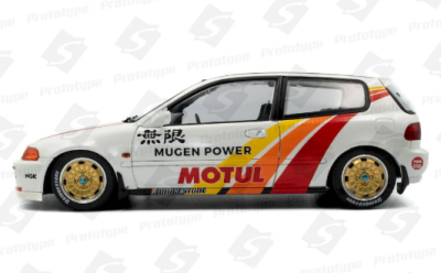 Метален автомобил Honda Civic Works Mugen Racing 1992 SOLIDO 1:18 - 1810303