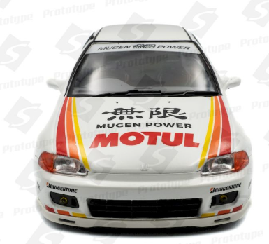 Метален автомобил Honda Civic Works Mugen Racing 1992 SOLIDO 1:18 - 1810303