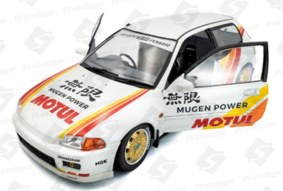 Метален автомобил Honda Civic Works Mugen Racing 1992 SOLIDO 1:18 - 1810303