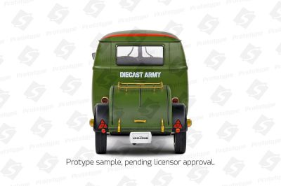 Метален бус Volkswagen Transporter T1 Kool Kombi Army Fighter 1950 SOLIDO 1:18 - 1810603