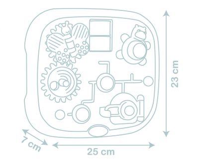 Монтесори образователна дъска с ктивности Smoby LS 7600140317