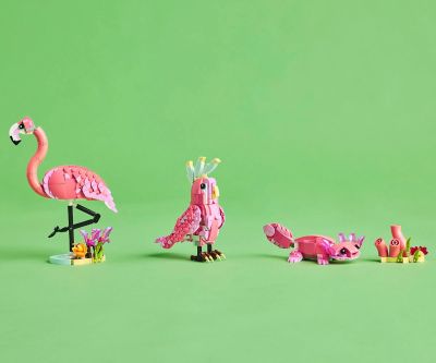 Конструктор LEGO Creator 31170 Диви животни Розово фламинго 3в1