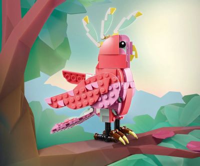 Конструктор LEGO Creator 31170 Диви животни Розово фламинго 3в1