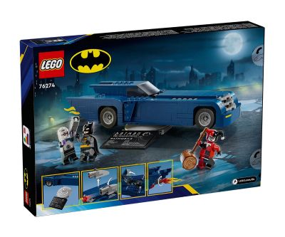 Конструктор LEGO DC Comics Super Batman 76274 Batman Батман с батмобила срещу Харли Куин и мистър Фрийз