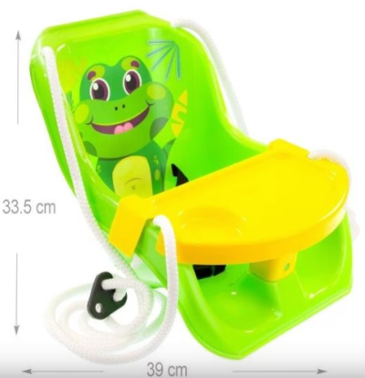 Детска люлка с въжета Жаба Mochtoys 12604