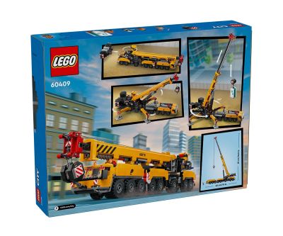 Конструктор LEGO City 60409 Жълт подвижен строителен кран