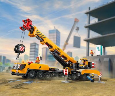 Конструктор LEGO City 60409 Жълт подвижен строителен кран