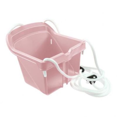 Люлка с въжета Safe 12609 Mochtoys пастел розов