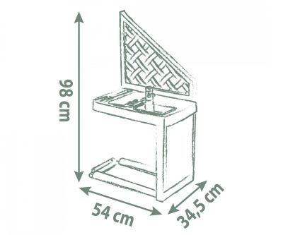 Лятна кухня за къща за игра Smoby 7600810926