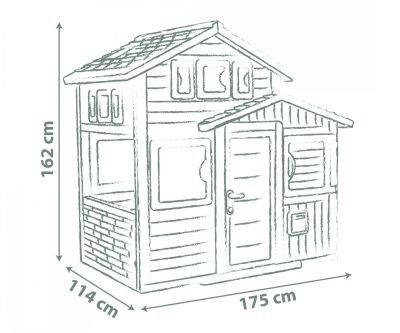 Градинска къща Friends House Playhouse Smoby Life 7600810206