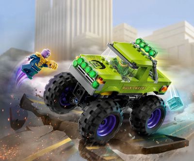 Конструктор LEGO Marvel 76312 Камионът на Хълк срещу Танос