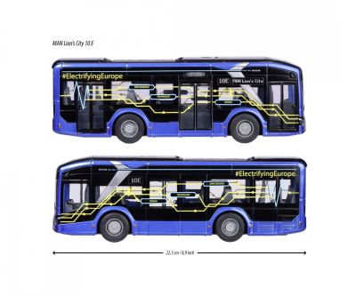 Метален автобус MAN Lion's City 10 със звук и светлина Majorette 213743008