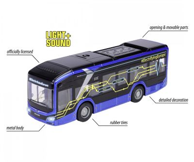 Метален автобус MAN Lion's City 10 със звук и светлина Majorette 213743008