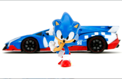 Метален автомобил Lamborghini Veneno с фигурка Sonic The Hedgehog 1:24 Jada 253255082
