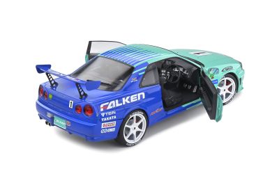 Метален автомобил Nissan Skyline GT-R JGTC 2001 1999 SOLIDO 1:18 - 1804304 