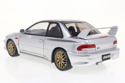 Метален автомобил SUBARU IMPREZA 22B SILVER 1998 SOLIDO 1:18 - 1807408