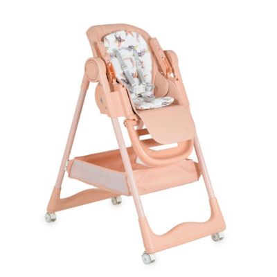 Детски стол за хранене с подарък Surprise розов