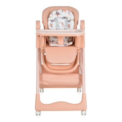 Детски стол за хранене с подарък Surprise розов