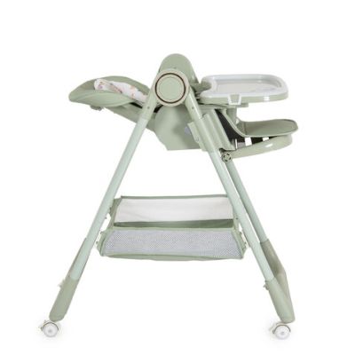 Детски стол за хранене с подарък Surprise зелен