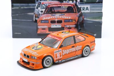 Метална кола BMW 325i Coupe E36 DTM Jagermeister #9 1993 WERK83 W1800701 - 1:18