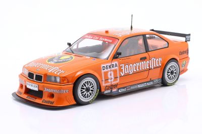 Метална кола BMW 325i Coupe E36 DTM Jagermeister #9 1993 WERK83 W1800701 - 1:18