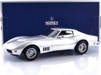 Метална кола Chevrolet Corvette Coupe 1969 Norev 1:18 - 189032