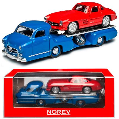 Метален камион Mercedes-Benz Renntransporter 1:64 NOREV 311002