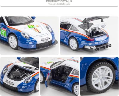 Метална кола Porsche 911 GT3 RS 1/32 бял