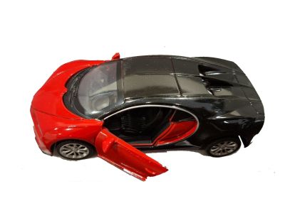Метален автомобил Bugatti Chiron 1:34 червен