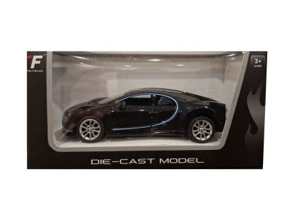 Метален автомобил Bugatti Chiron 1:34 черен