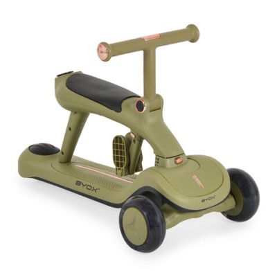 Тротинетка със седалка и родителски контрол Byox Cornet 6в1 green