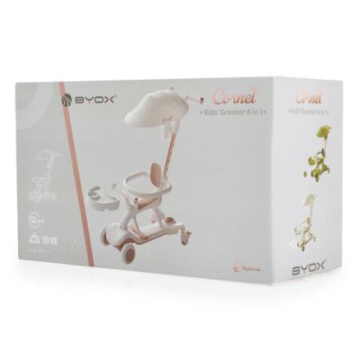 Тротинетка със седалка и родителски контрол Byox Cornet 6в1 green